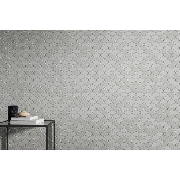 Emser Tile Retro™ Pearl 9" x 10" Porcelain Arabesque Mosaic Tile Wayfair